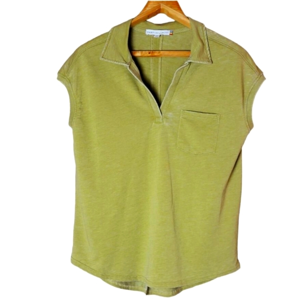 NWOT Jane And Delancey Sleeveless Shirt Y2K Green Blouse Street Top Gorp Rustic